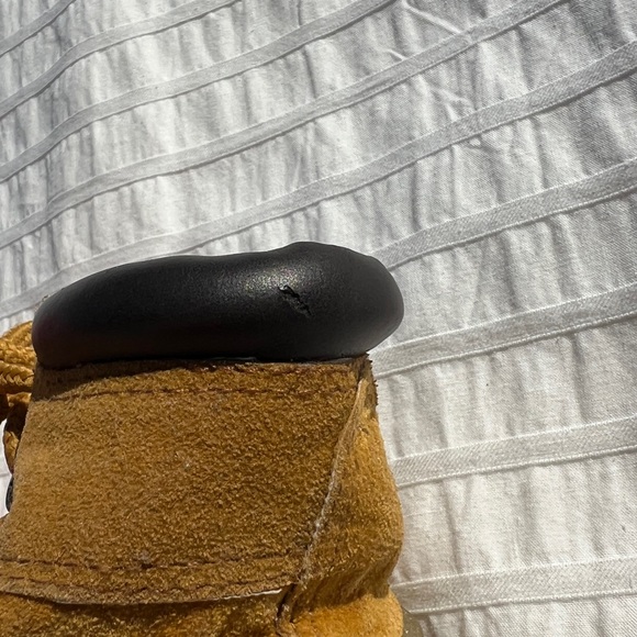 *HP!* Build-A-Bear Tan Leather Lace Up Work Trekking Hiking Boots - Picture 4 of 8